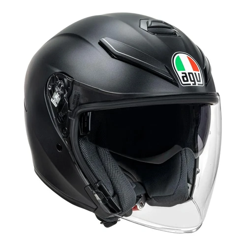 AGV K5 Jet Evo Matte Helmet - Black - XS - SKU:77-709-04