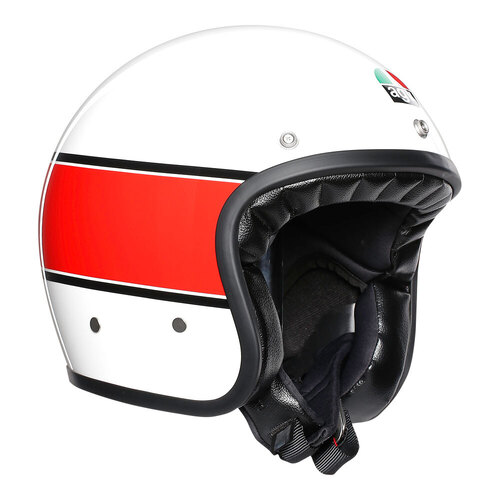 AGV X70 Mino 73 Helmet - White/Red/Blue - XS - SKU:77-879-04