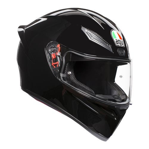 AGV K1 Helmet - Gloss Black - MS - SKU:77-903-06