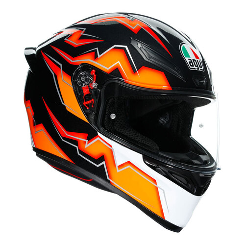 AGV K1 Kripton Helmet - Black/Orange - XL - SKU:77-932-10