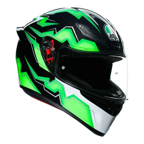 AGV K1 S Kripton Helmet - Black/Green - S - SKU:77-939-05