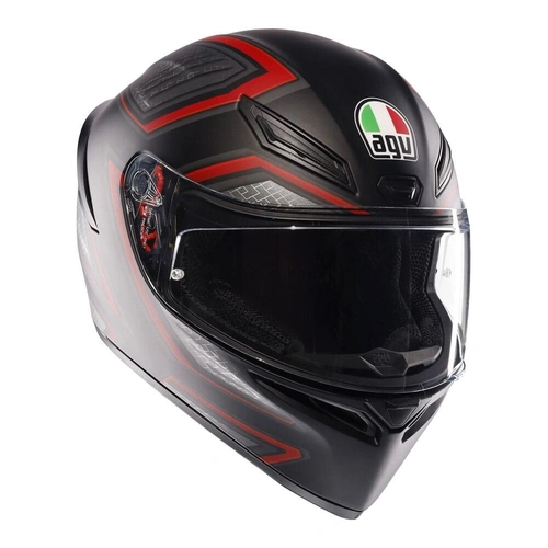AGV K1 S Sling Full Face Helmet - Matte Black/Red - XS - SKU:77-943-04