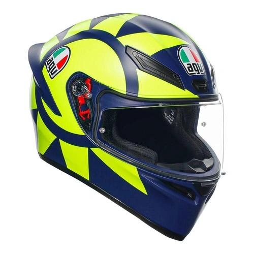 AGV K1 S Soleluna Helmet - Blue/Yellow - S - SKU:77-946-05
