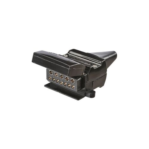 Narva 12 Pin Flat Trailer Socket With Reed Switch For Use With Normally Closed Circuits