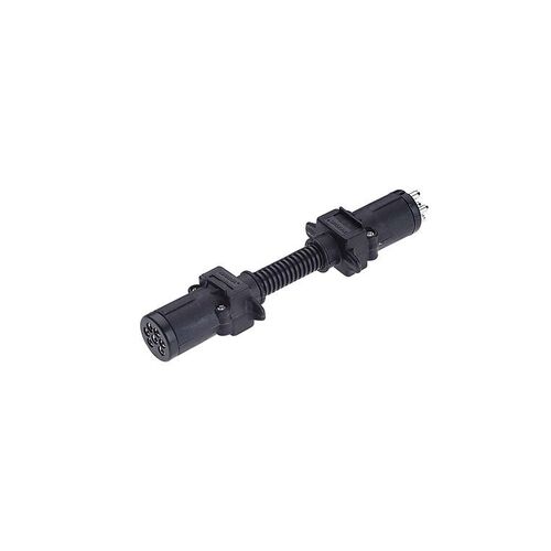 Narva 7 Pin Small Round Socket On Car To 6 Pin Small Round Plug On Trailer