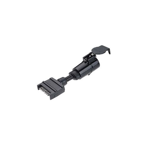 Narva 7 Pin Flat Socket On Car To 7 Pin Large Round Plug On Trailer