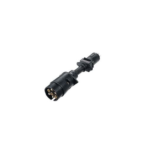 Narva 7 Pin Large Round Socket On Car To 7 Pin Small Round Plug On Trailer