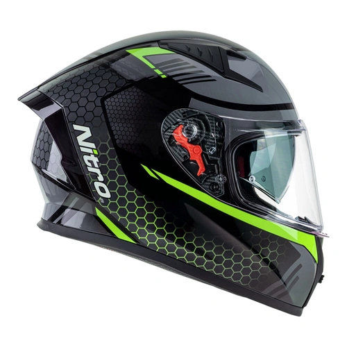Nitro N501 DVS Helmet - Black/Green - S - SKU:85-323-05