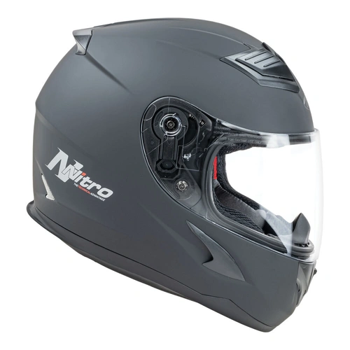 Nitro N2300 Uno Youth Satin Helmet - Black - M - SKU:85-453-07