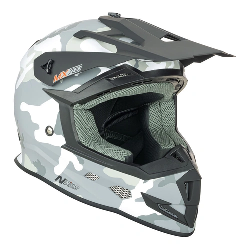 Nitro MX700 Matte Helmet - Camo White - L - SKU:85-711-09