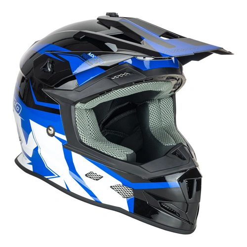 Nitro MX700 Helmet - Black/Blue/White