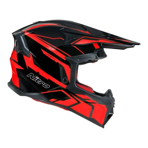 Nitro MX710 Shard II Helmet - Red/Black - L - SKU:85-731-09