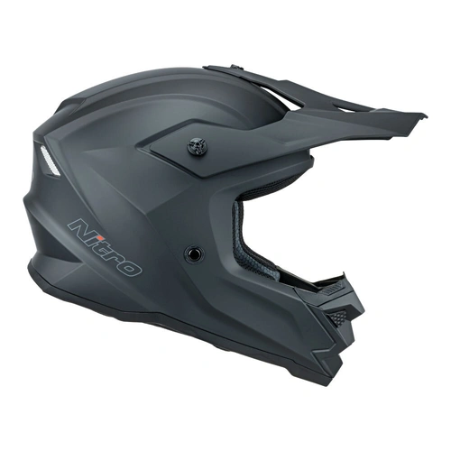 Nitro MX710 Youth Satin Helmet - Black - S - SKU:85-760-05