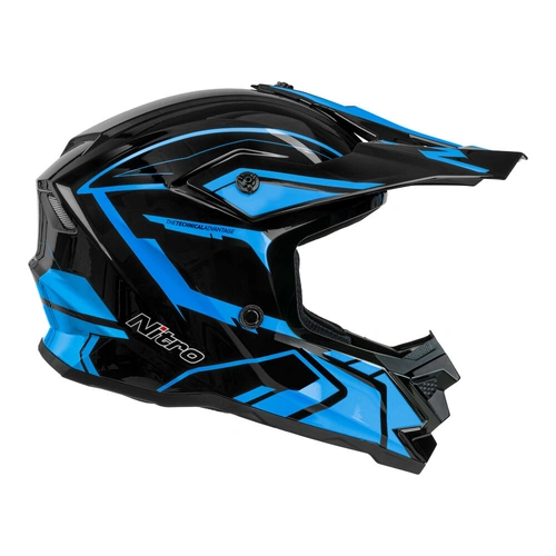 Nitro MX710 Youth Shard II Helmet - Blue/Black - S - SKU:85-762-05