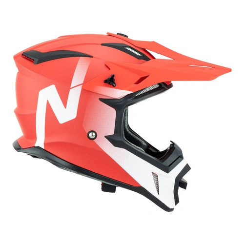Nitro MX760 Satin Helmet - Red/White - L - SKU:85-773-09