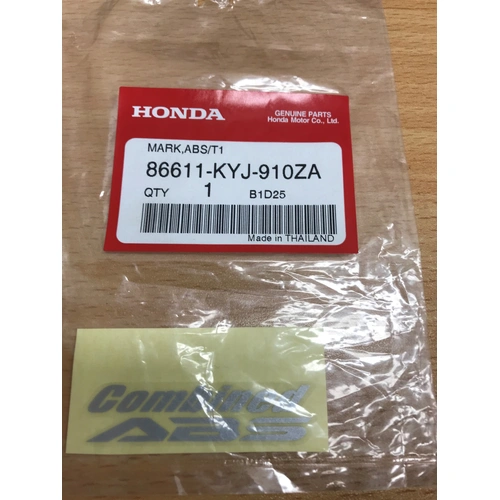 CBR250RA 2011 FRONT GUARD ABS  DECAL *TYPE1* 86611KYJ910ZA - SKU:86611KYJ910ZA