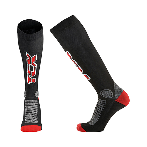 TCX On-Off Sock - Black/Red - 38 - SKU:87-2543-01