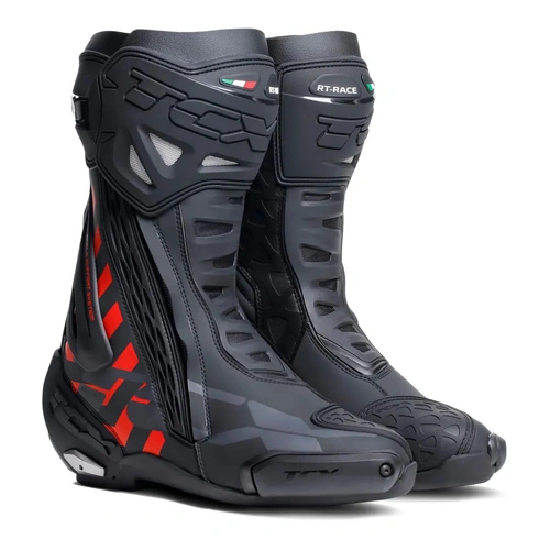 TCX RT-Race Boot - Black/Red - 42 - SKU:87-7655-742