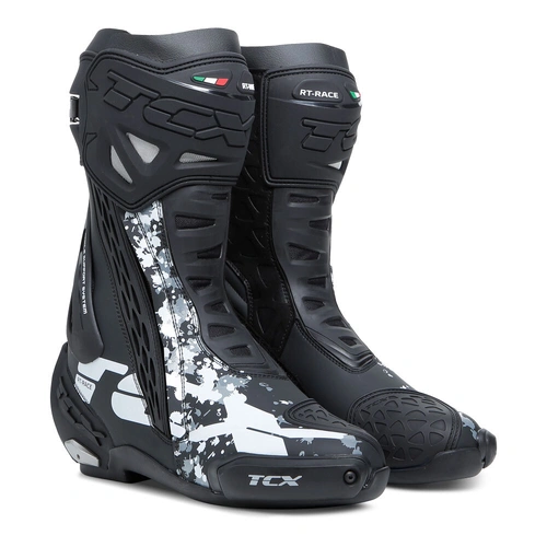 TCX RT-Race Boot - Black/White/Grey - 45 - SKU:87-7669-145