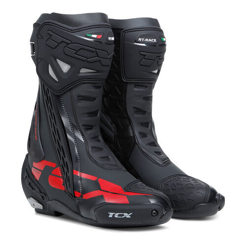TCX RT-Race Boot - Black/Grey/Red - 42 - SKU:87-7670-142