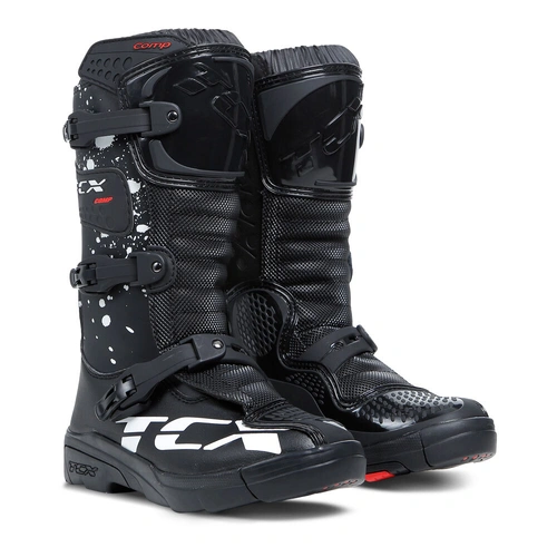 TCX Youth Comp Boot - Black/White - 33 - SKU:87-9103-533