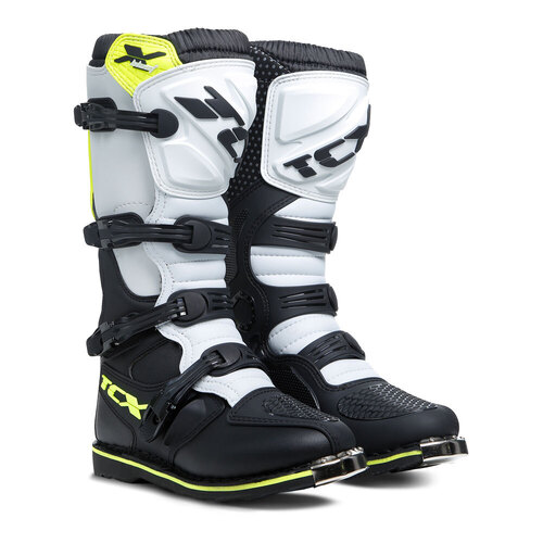 TCX X-Blast Boot - Black/White/Yellow - 40 - SKU:87-9670-640