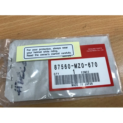 OEM HELMET CAUTION DECAL 87560MZ0670 - SKU:87560MZ0670