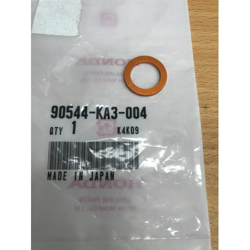 XR250R 1984-95 OEM BOTTOM FORK BOLT COPPER WASHER 90544KA3004 - SKU:90544KA3004