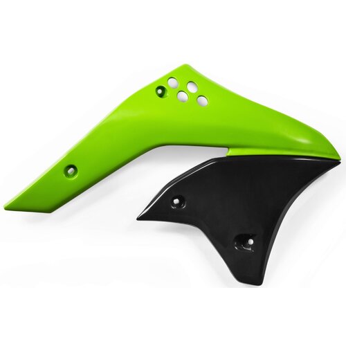 ACERBIS RADIATOR SHROUDS KAWASAKI KXF 250 06-08 GREEN BLACK