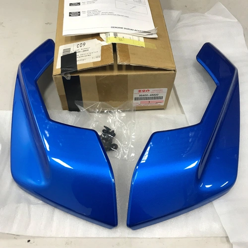 GSX-S1000TRQ 2022-23 OEM Garnish Set,Side Case (Blue) 9540048820 - SKU:9540048820
