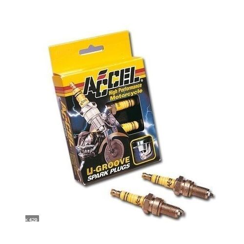 #ACCELL SPARK-PLUGS PAIR 75-82 FL/FLH/FX COLDER - SKU:A2403