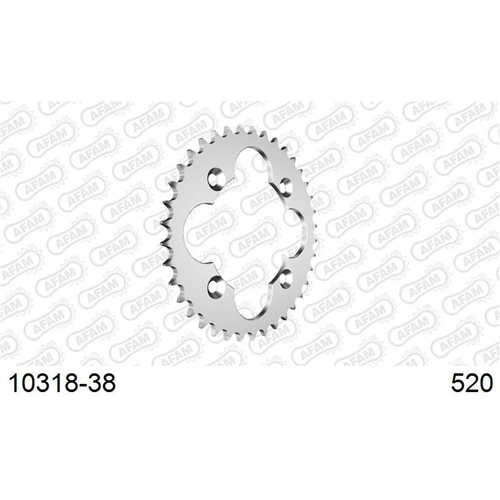 AFAM S38 520 Rear Sprocket - Honda TRX400/450 - 38T