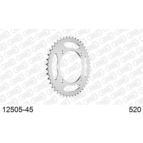 AFAM S45 520 Rear Sprocket - Yamaha XT550-600/XTZ660 - 45T