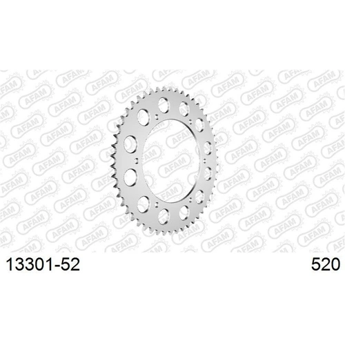 AFAM A52 520 Rear Sprocket - Yamaha DT/WR200 - 52T