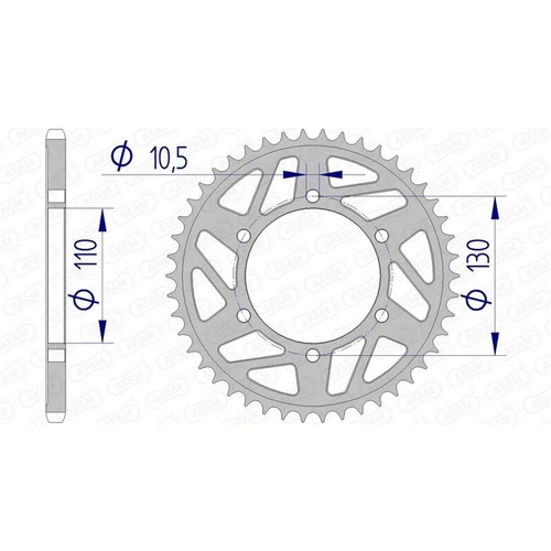 AFAM A39 Rear Sprocket - Yamaha YZF-R1 520 Conversion - 39T