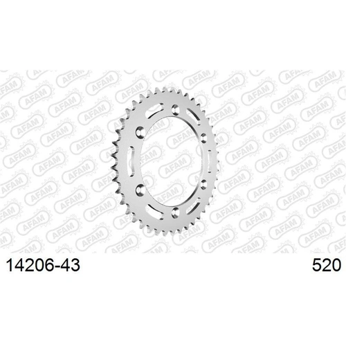 AFAM S43 520 Rear Sprocket - Suzuki RGV250/Husqvarna - 43T