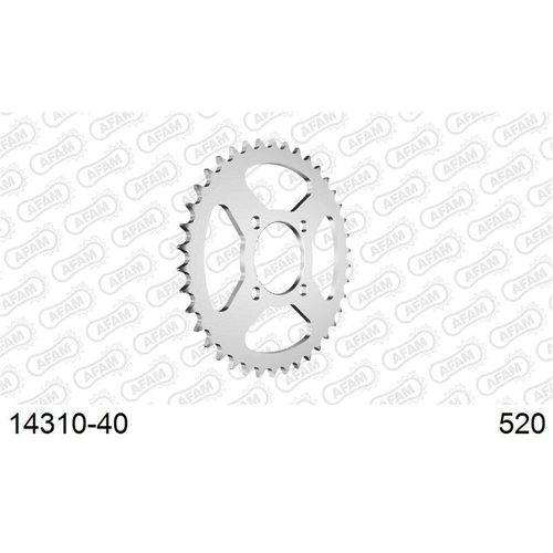 AFAM S40 520 Rear Sprocket - Suzuki LTZ400/Kawasaki KXF400 - 40T