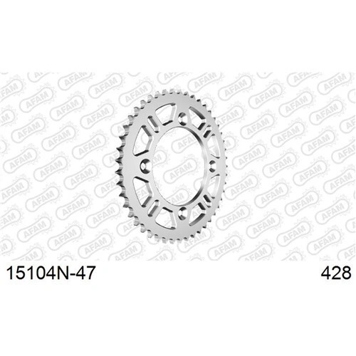 AFAM A50 428 Rear Sprocket - Suzuki RM80 89/Yamaha YZ80 92 - 47T