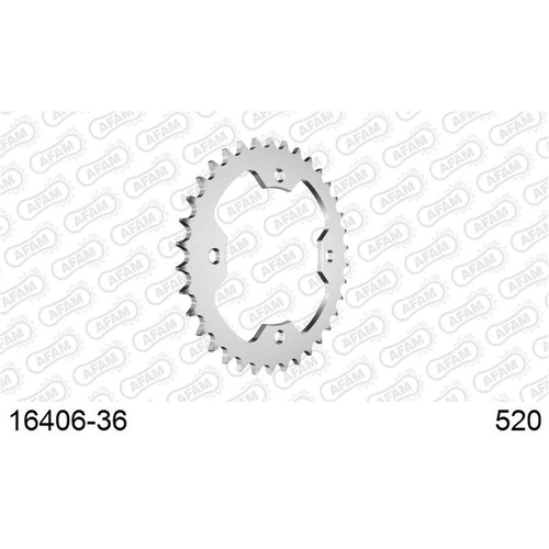 AFAM S36 520 Rear Sprocket - Kawasaki KFX450 - 36T