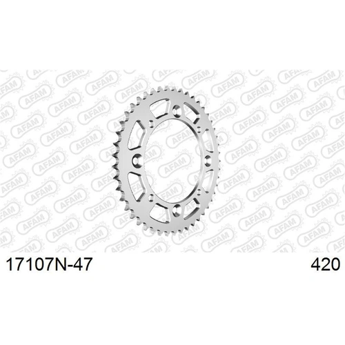AFAM A47 420 Rear Sprocket - Kawasaki KX65 00- - 47T
