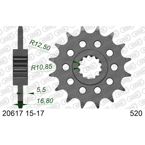 AFAM 17T 520 Front Sprocket - Honda 700 - 17T