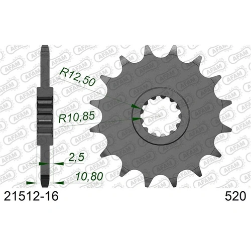 AFAM 16T 520 Front Sprocket - Yamaha - 16T