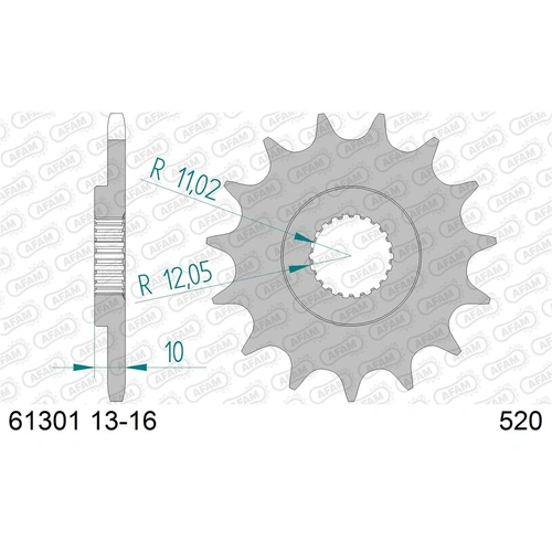 AFAM 15T 520 Front Sprocket - BMW X Country - 15T