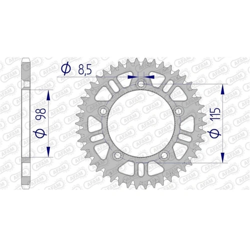 AFAM A46 420 Ktm 60-65 Sx 99 -
