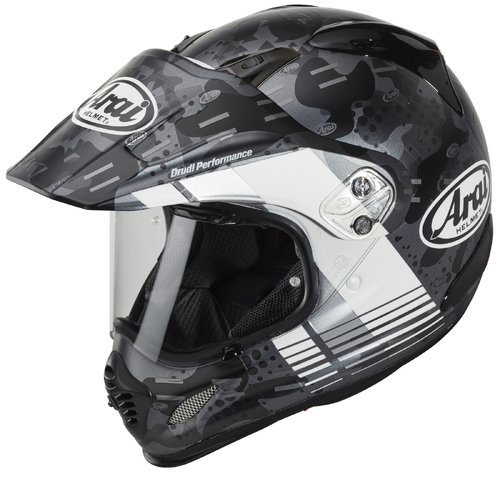 Arai XD-4 Cover Helmet - Matte Black/White - XS - SKU:AH30CWH2