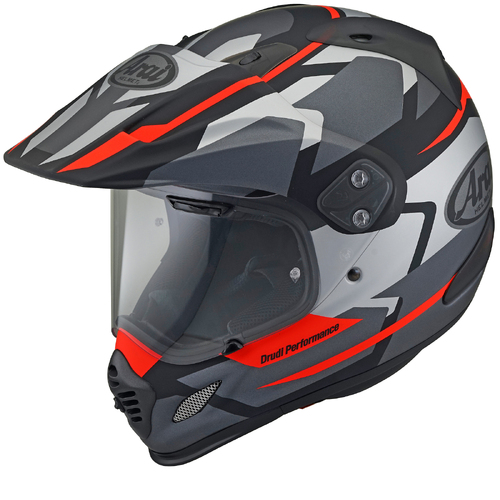 Arai XD-4 Depart Helmet - Matte Grey/Red - L - SKU:AH30DGY5
