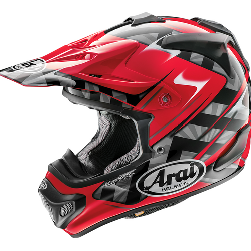 Arai VX-Pro 4 Scoop Helmet - Black/Red
