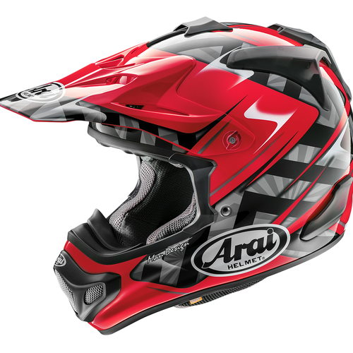 Arai VX-Pro 4 Scoop Helmet - Black/Red