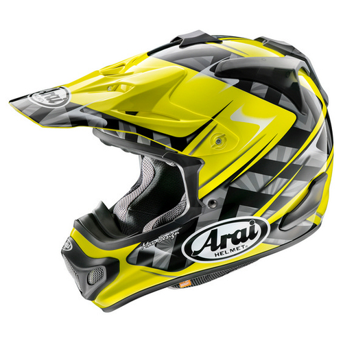 Arai VX-Pro 4 Scoop Helmet - Black/Yellow - M - SKU:AH33SBY4