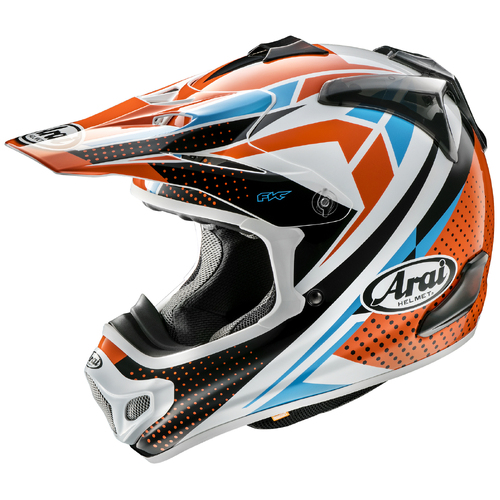 Arai VX-Pro 4 Sprint Helmet - Orange/White/Blue - L - SKU:AH33SOR5